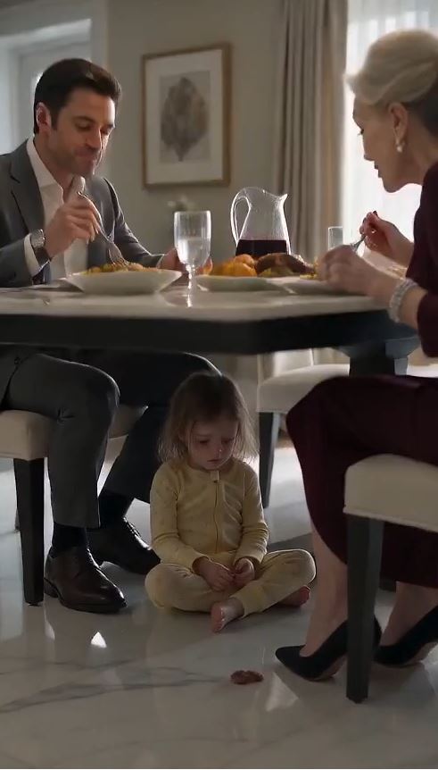 I Found My Two-Year-Old Eating Scraps Beneath My Mother-in-Law’s Dinner Table—Then Police Opened the Basement and My Daughter Whispered About Grandma’s “Other Baby.”