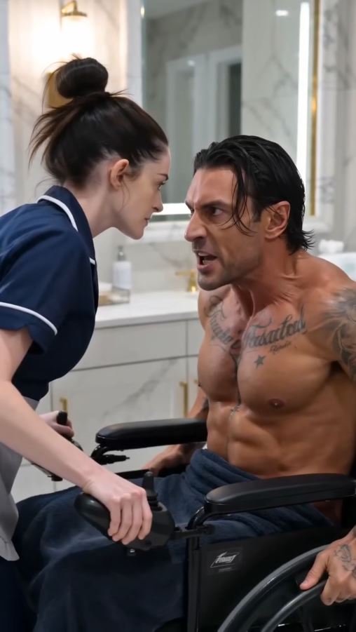 Everyone Was Afraid to Challenge the Injured Mafia Boss—Then One Therapist Locked His Wheelchair and Refused to Back Down.