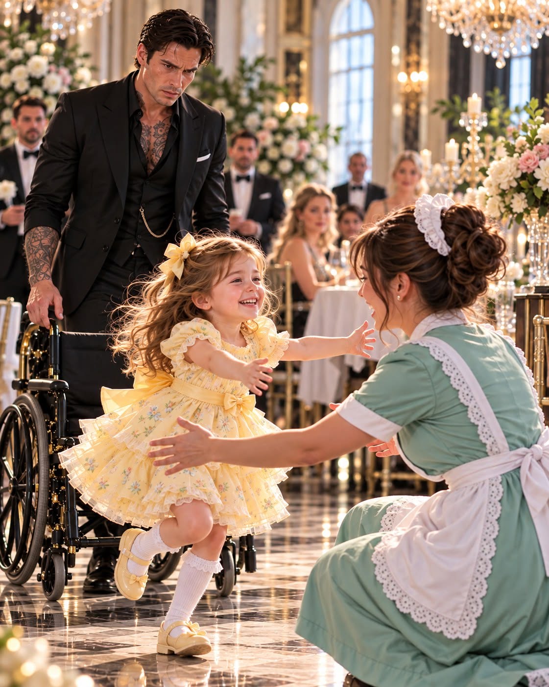 A Waitress Turned Pale the Moment She Saw My Daughter—Then Sophia Stood Up for the First Time in Three Years.