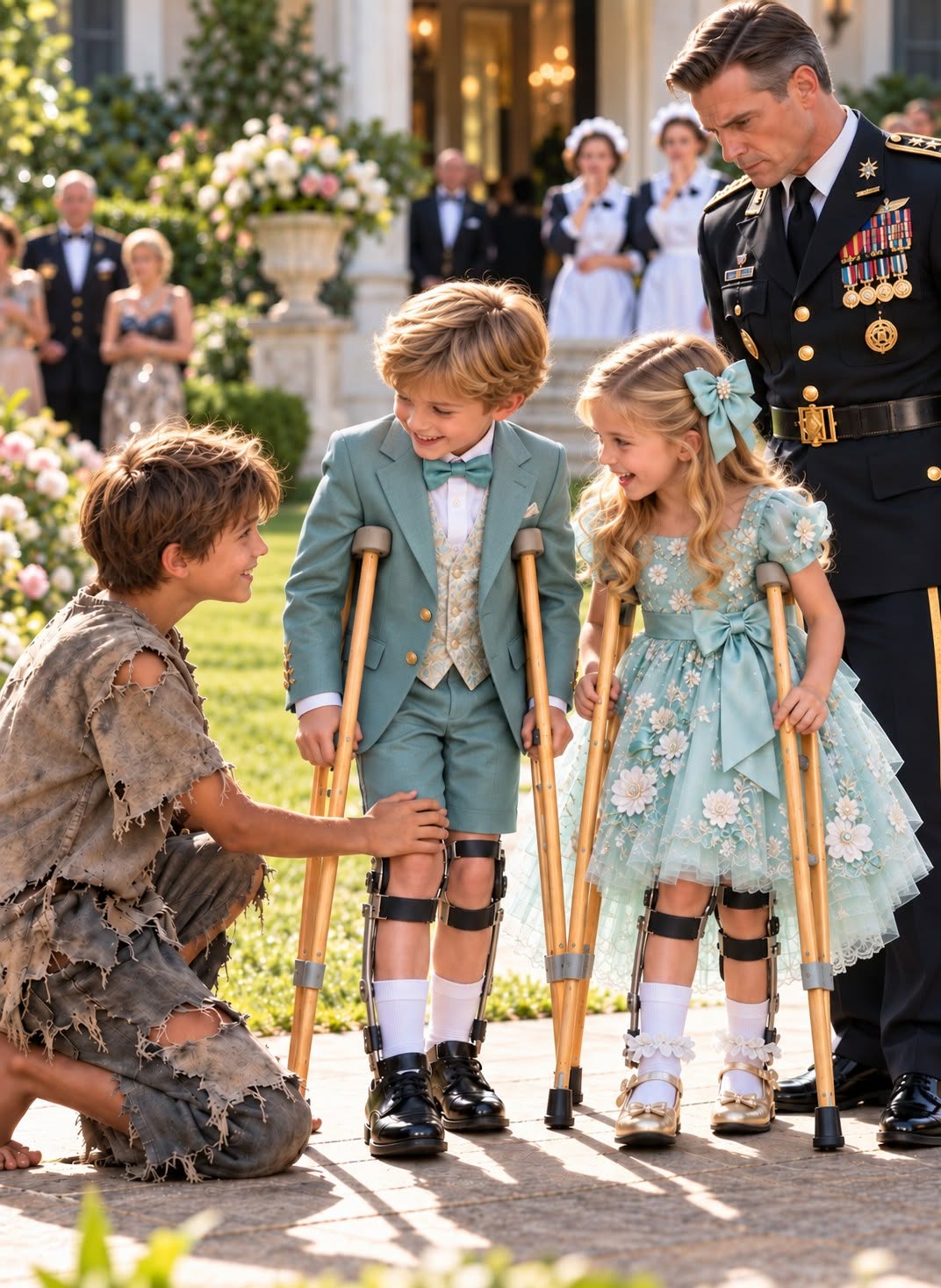 Doctors Had Warned My Twins Might Never Walk Normally—Then a Barefoot Boy Knelt Between Them and Something Changed.