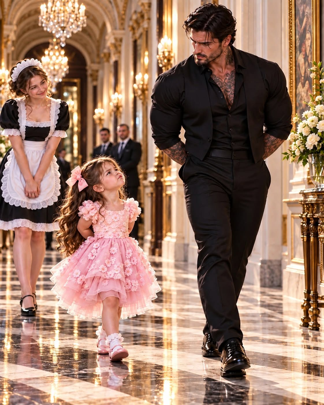 A Little Girl Made the Mafia Boss Laugh for the First Time in Years—Then She Mentioned the “Pretty Lady” Behind His Locked Door.