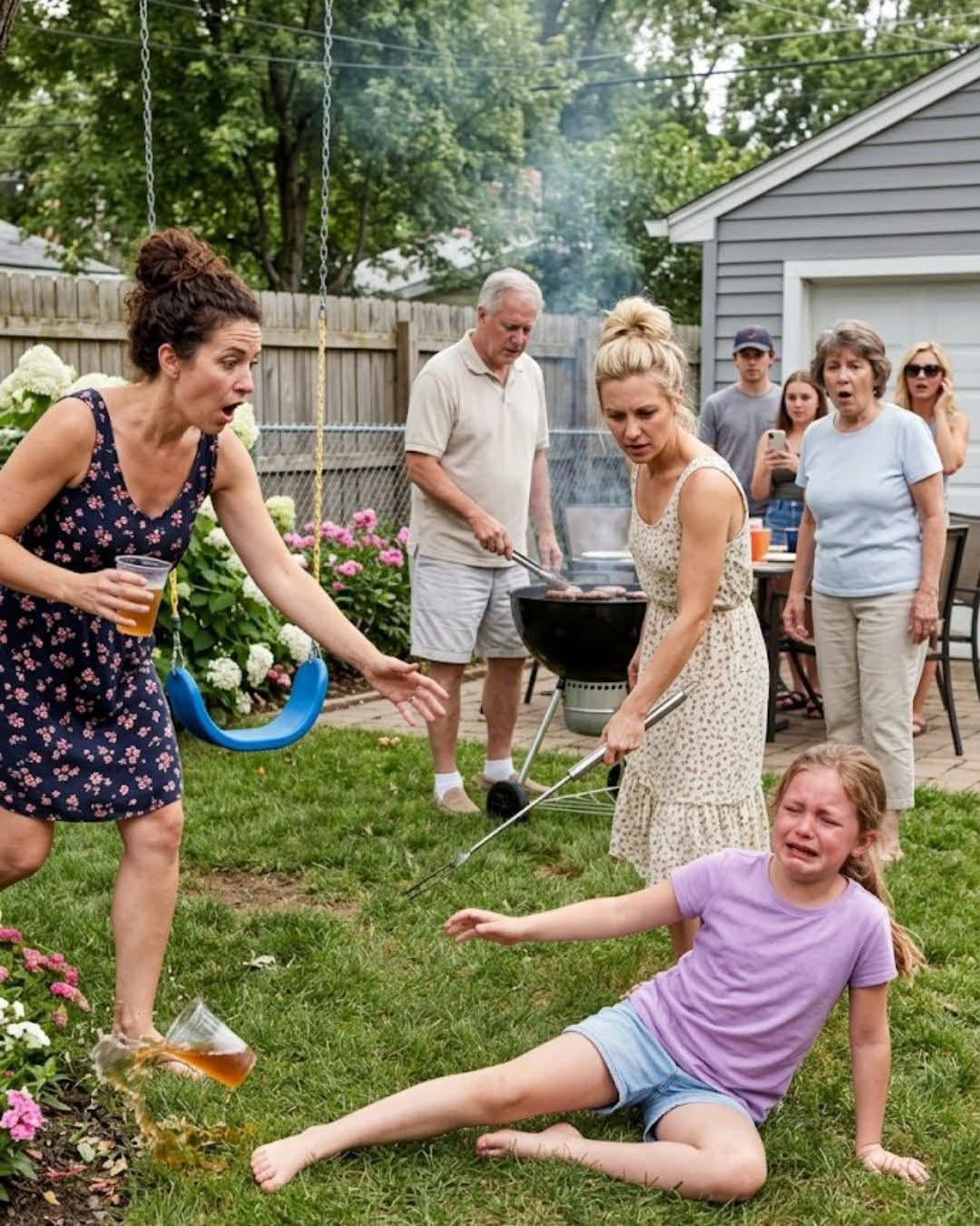 My sister struck my six-year-old with a steel skewer at a family BBQ—then the man in the SUV revealed who really owned their house