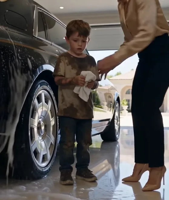 Helena Bellucci kicked the bucket over beside three-year-old Leo and shoved the filthy cleaning cloth back into his tiny hands.