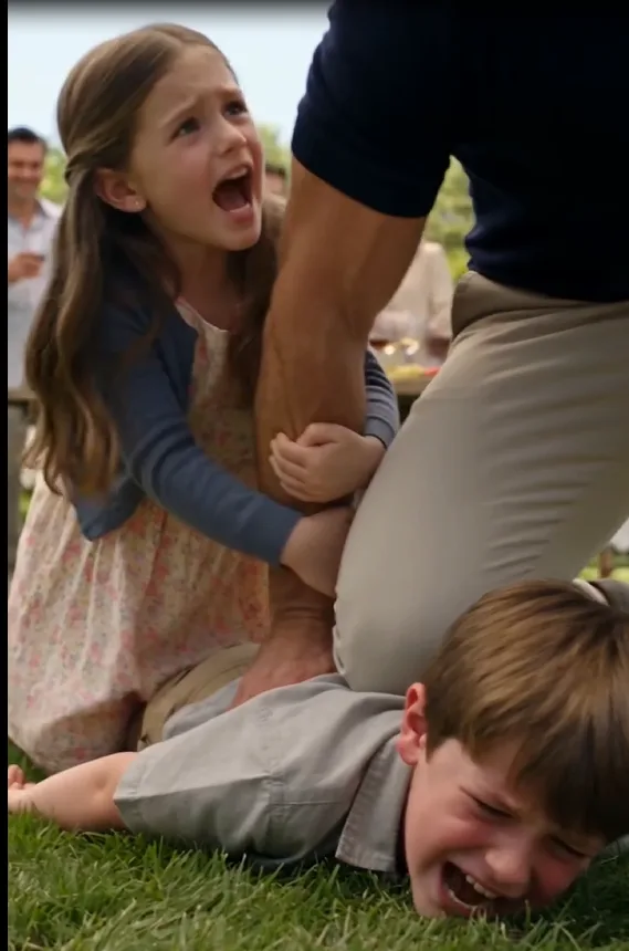 Eight-year-old Leo Romano was pinned face-down on the lawn when Dante heard his son scream.