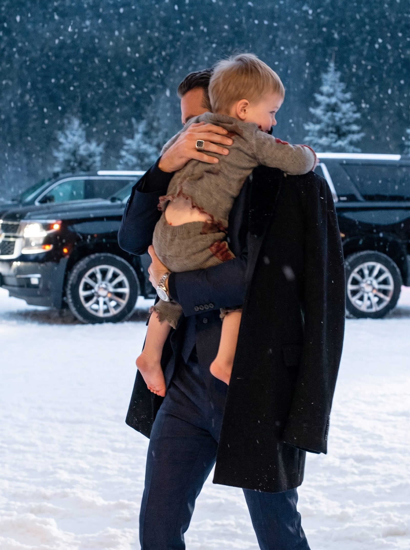 Noah arrived at Richard’s birthday dinner barefoot, wearing torn, filthy clothes and carrying the only gift he had made himself—a colored picture of him and his grandfather holding hands.