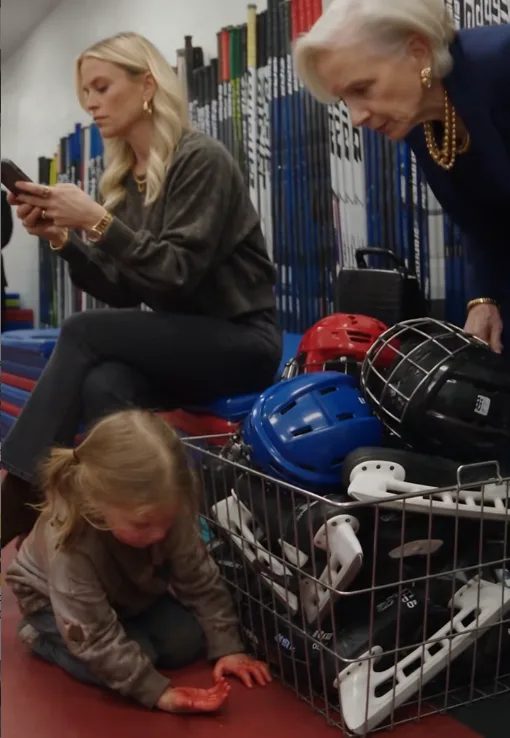 Four-year-old Mia was on her knees cleaning filthy hockey equipment when Bernice shoved another hamper toward her.