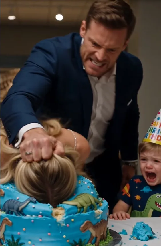 Three-year-old Leo’s birthday turned into a nightmare when Daniel grabbed Claire by the hair and violently humiliated her in front of their son and the entire family.