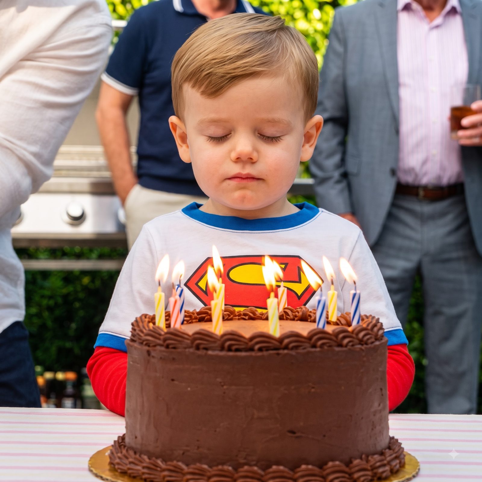 At Noah’s backyard birthday party, Madison dumped an entire bucket of thick muddy water over the three-year-old and his birthday cake while Kevin and Richard laughed.
