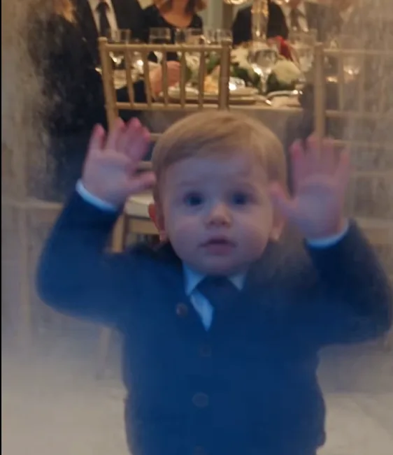 Gabriele Venturi was sitting at the head of his family’s winter banquet when he noticed a tiny hand pounding against the fogged glass.