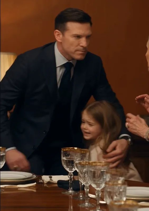 Three-year-old Ava Bellini looked across the private dinner table at Dominic.