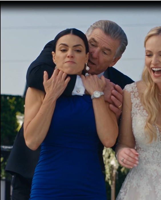 Ethan was slapped and shoved into the deep end of a swimming pool by Vanessa during a luxury wedding reception.