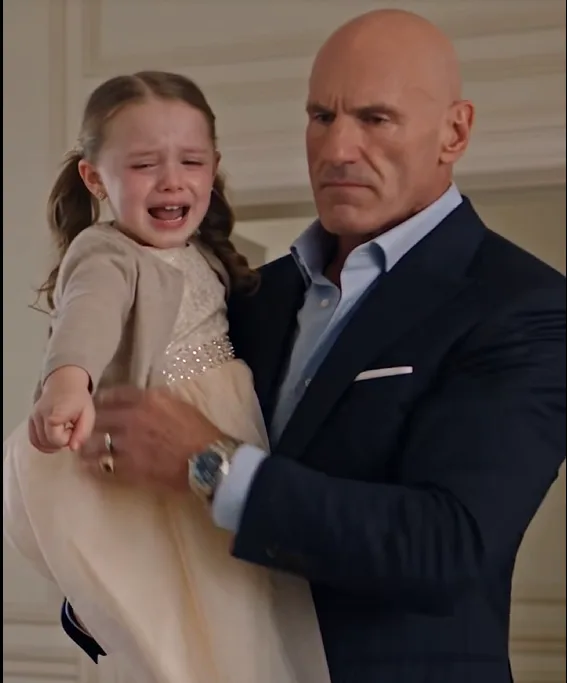Rebecca Moretti shoved four-year-old Ava violently from the low rehearsal riser.