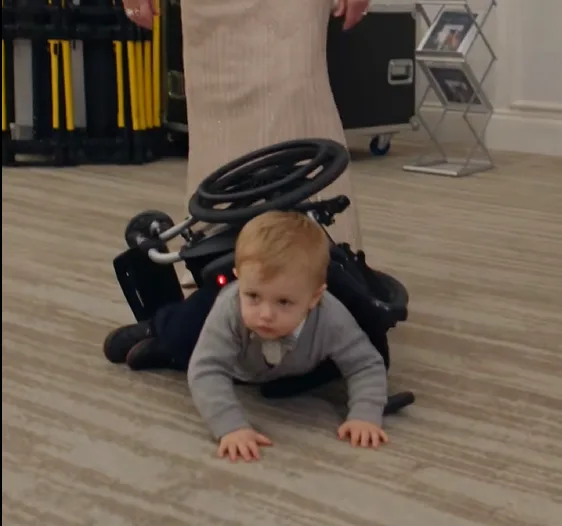 Three-year-old Merrick was ripped from his wheelchair and thrown onto the carpet during a Bellafonte family reception.