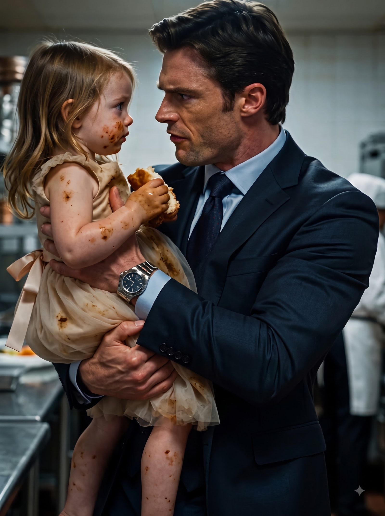 Alexander Sterling found little Sophia rummaging desperately through the garbage bins