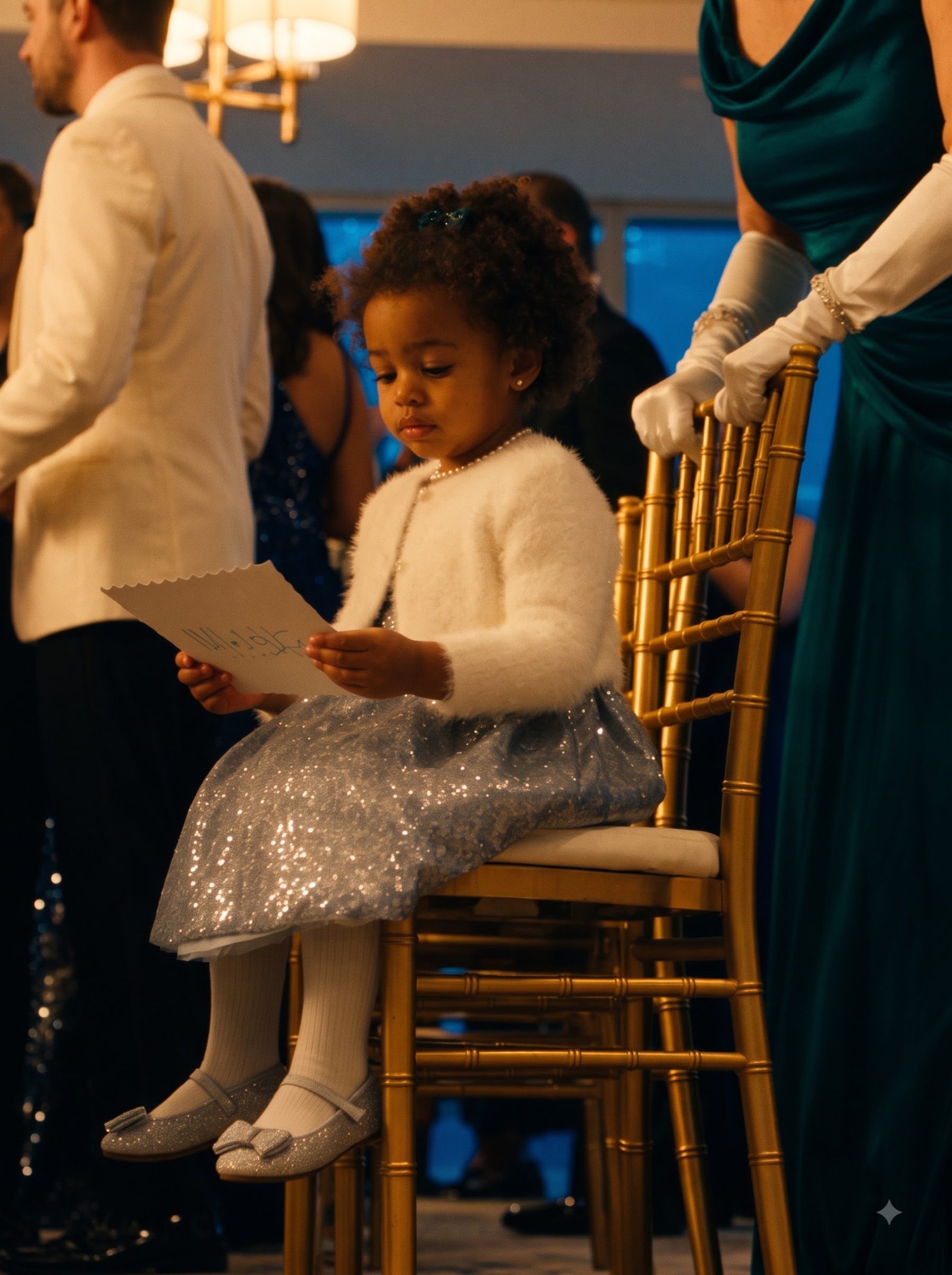 Beatrice violently yanked Maya’s chair backward just as the three-year-old was about to sit beside Dominic