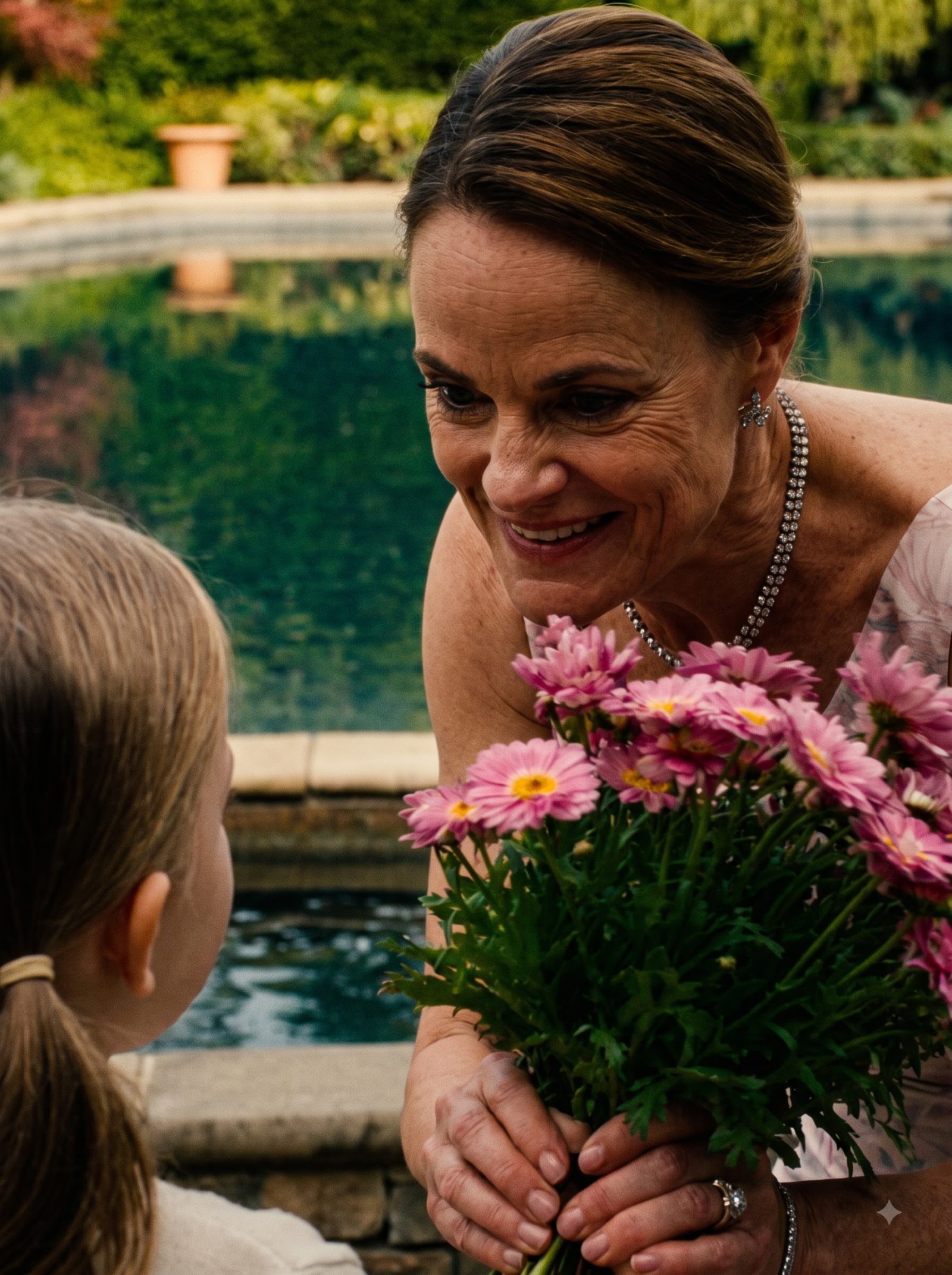 Claudia Ventresca violently ripped the flowering plant from four-year-old Ruby’s gardening-gloved hands
