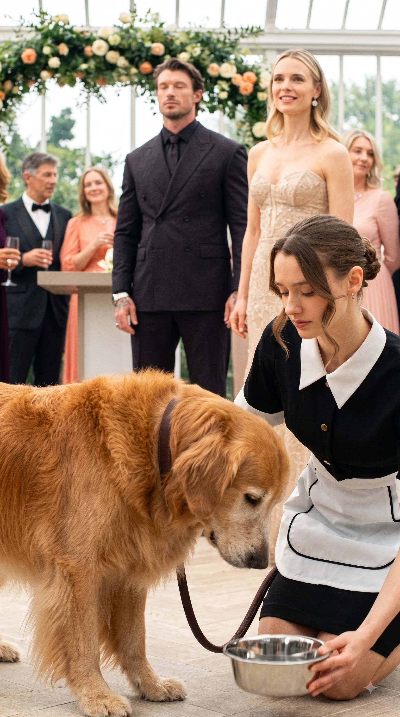 Vanessa suddenly pulled the dog away, shoved Elena aside, and ordered her to keep Bruno away.
