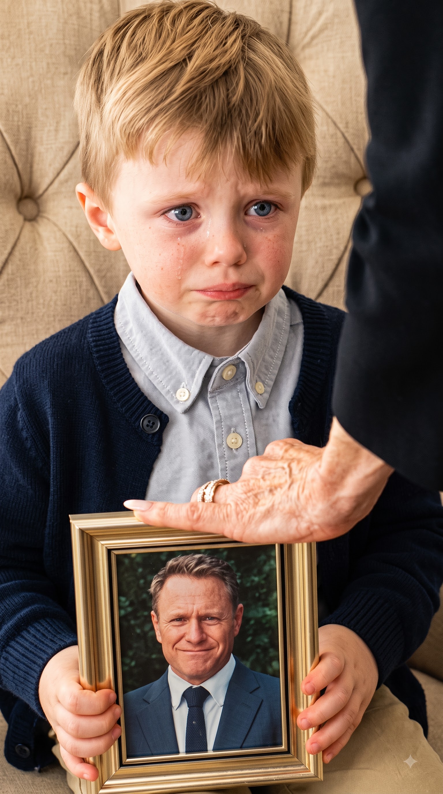 Inside the Blackwell estate’s flower-arranging room, five-year-old Peter was forced to hold a framed photograph of his father beside a funeral wreath.