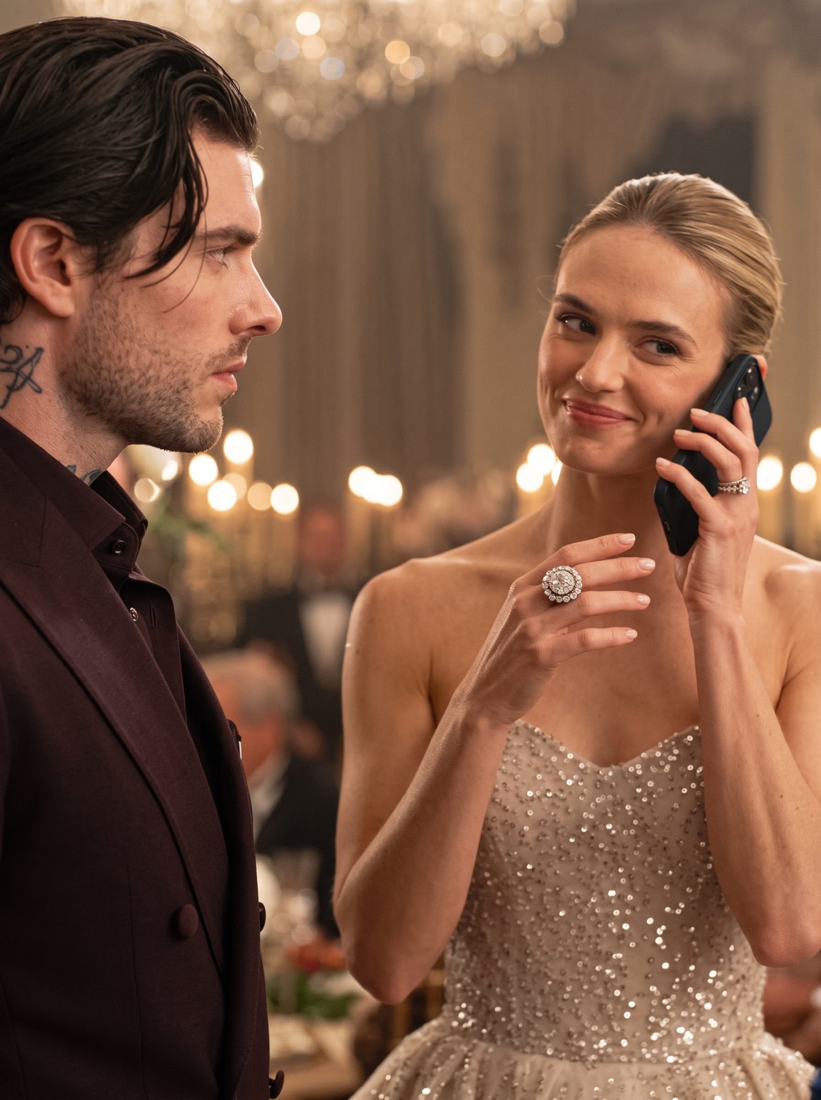 Damian Ashford’s mansion, housemaid Nora quietly refilled his glass while Celeste finished a phone call in French.
