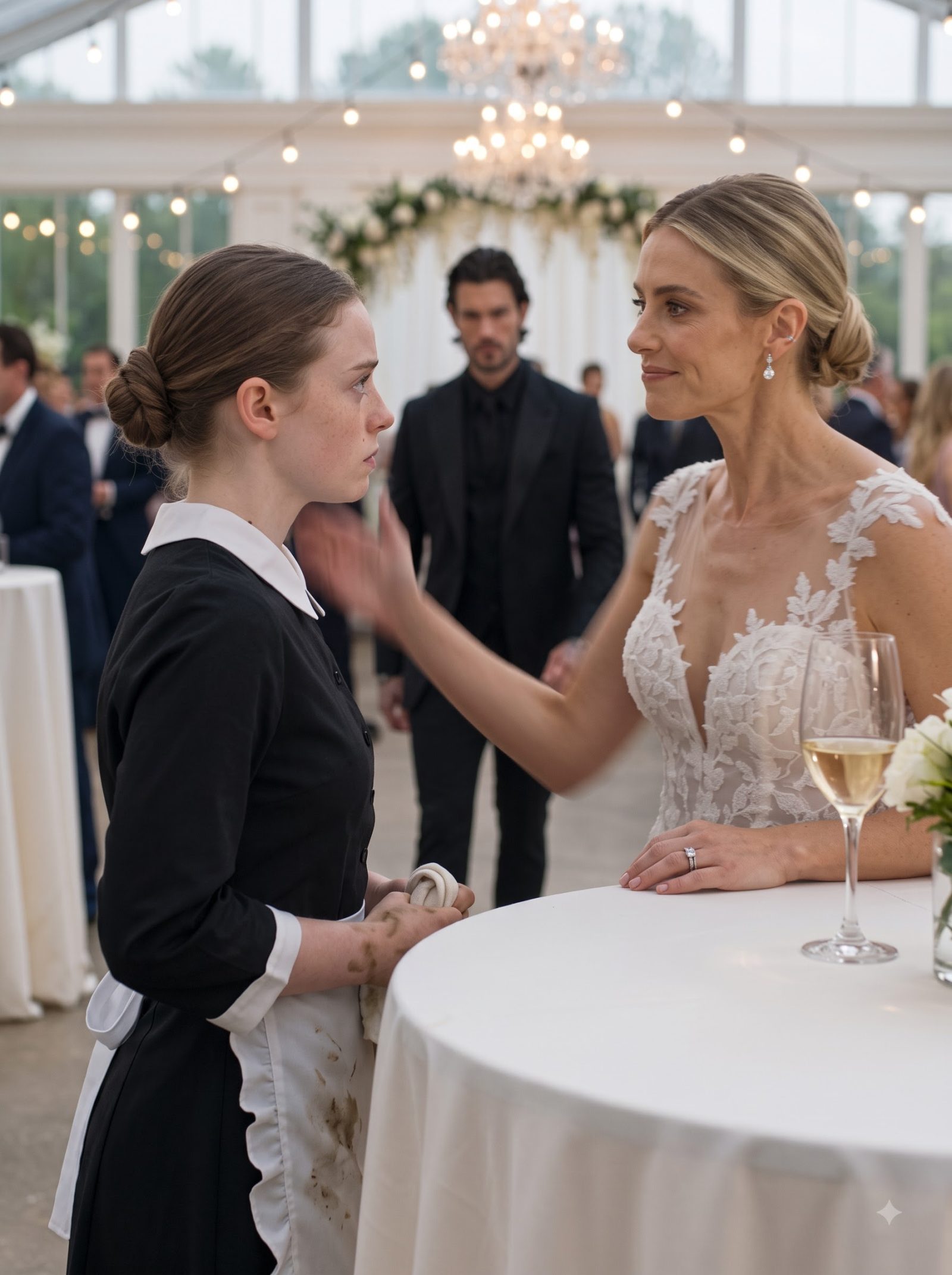 Vesper struck housemaid Emmeline and forced a cleaning cloth into her trembling hands.