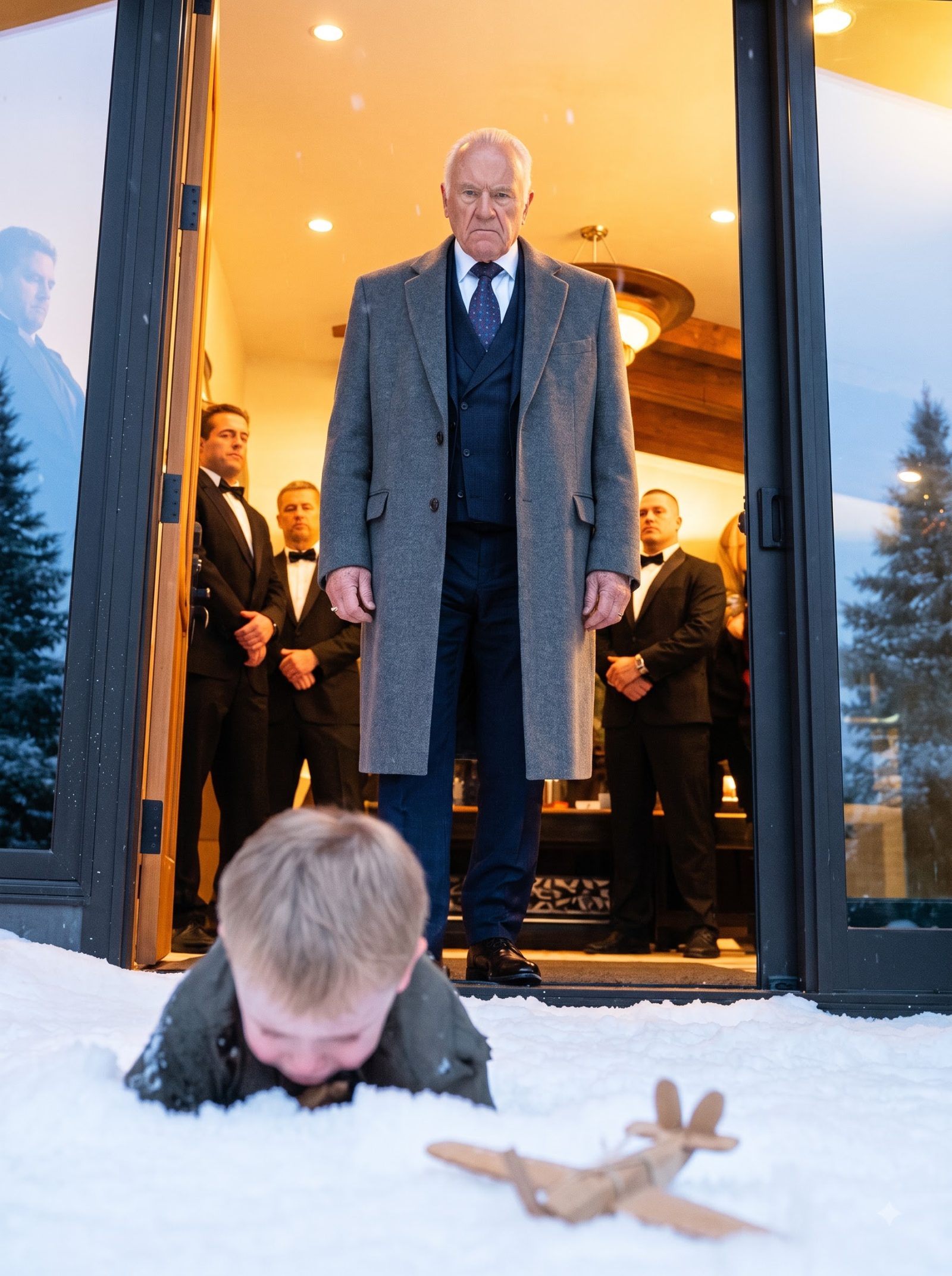 At Richard Bellacorte’s birthday dinner inside a Colorado mountain lodge, three-year-old Noah was barefoot, dressed in torn filthy clothes, and holding a handmade wooden airplane wrapped as a gift for his grandfather.