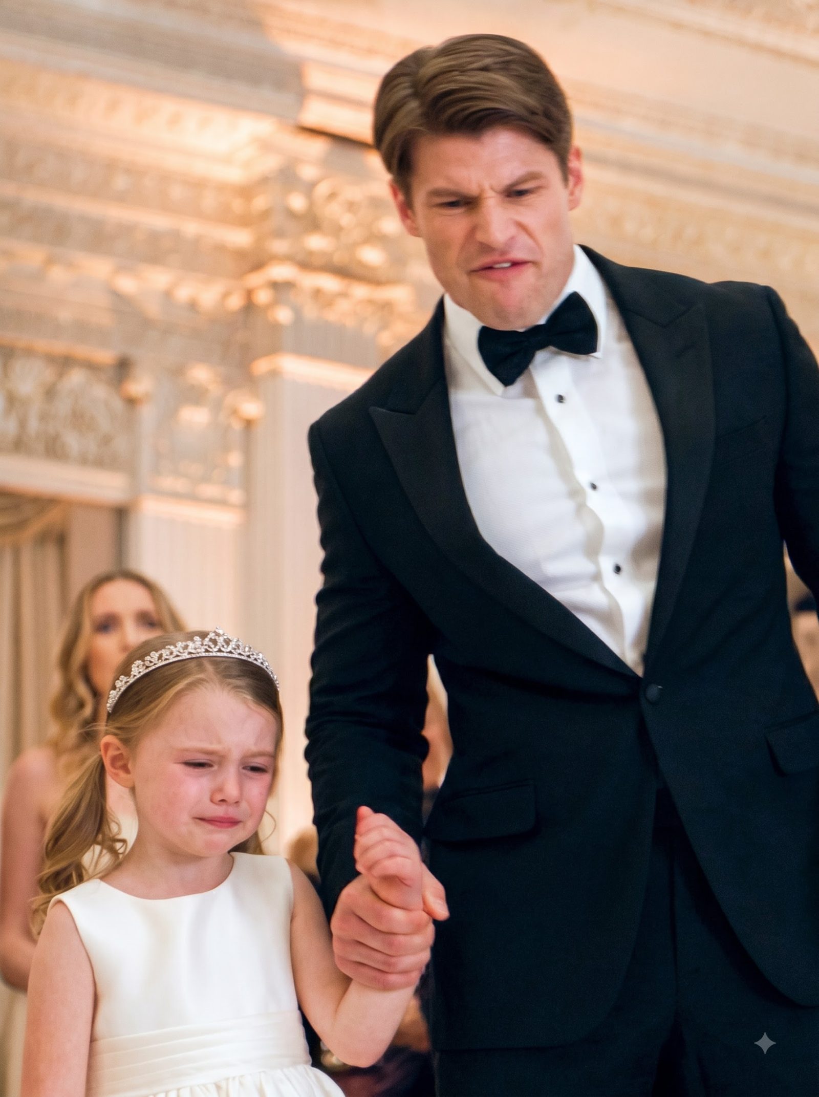 At a crowded Mafia-family wedding reception, Preston suddenly grabbed four-year-old Sophie by the wrist, shoved her to the ballroom floor, and publicly branded her a thief.