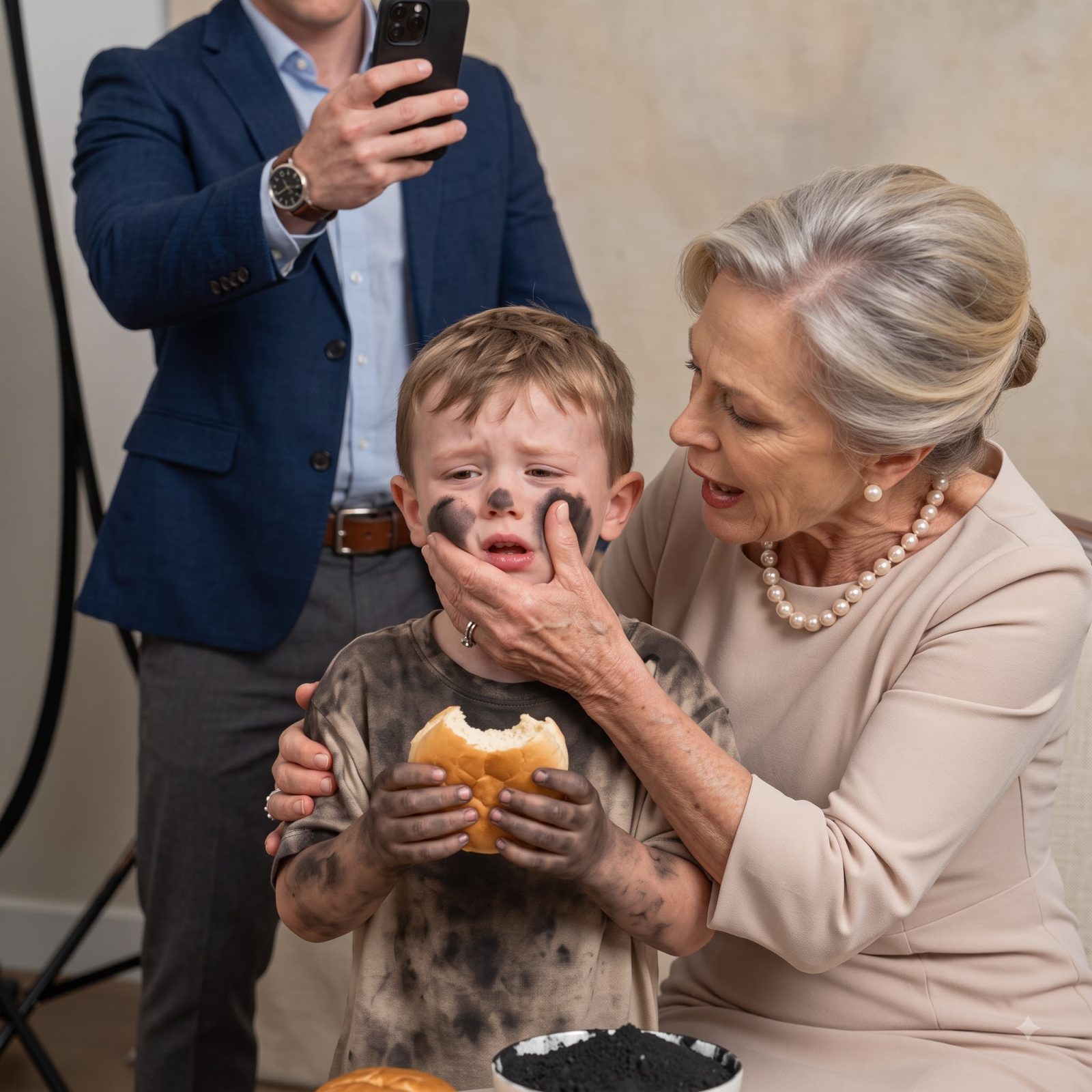 Doreen deliberately smeared soot across three-year-old Arthur’s face, took away his bread, and ordered him to cry harder because hungry children brought in more donations.