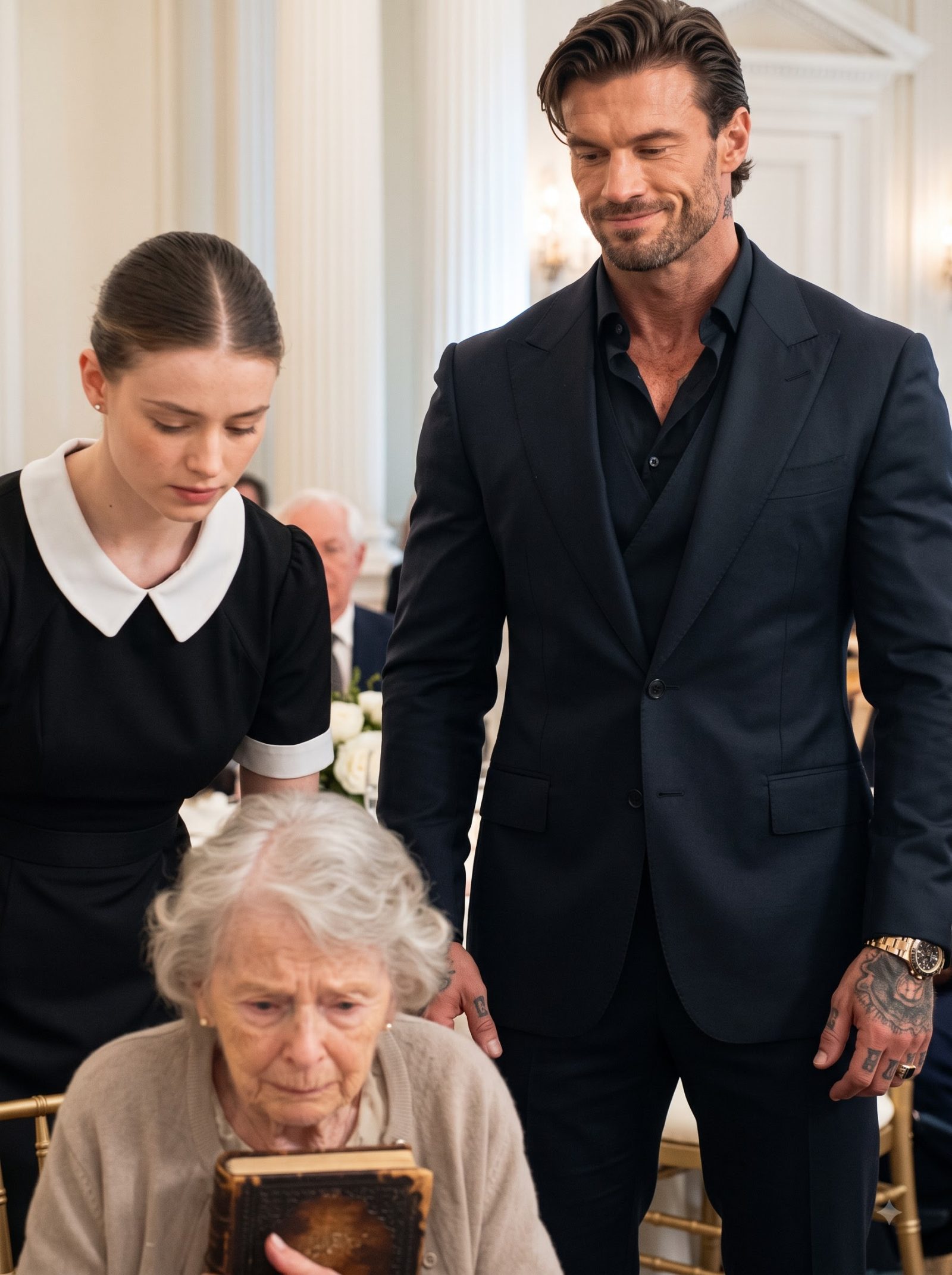 At the crowded opening banquet for Adrian Kingsley’s new hotel, Ivy brought seventy-four-year-old Agnes Miller to the head table carrying a recipe book scorched around the edges.