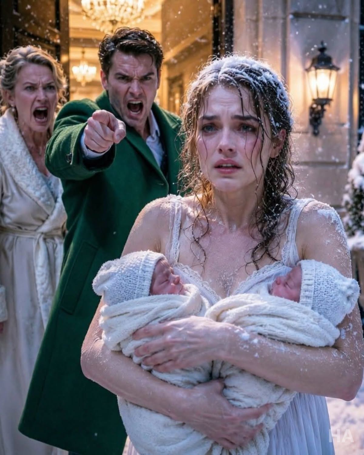 My Husband Threw Me and Our Newborn Twins Into the Snow… Then I Made One Call That Took Back Everything He Thought Was His