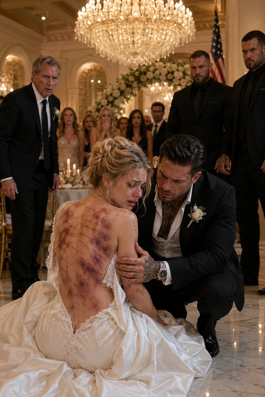 He married her to destroy her father—but when her wedding dress tore open, the scars on her back changed everything.