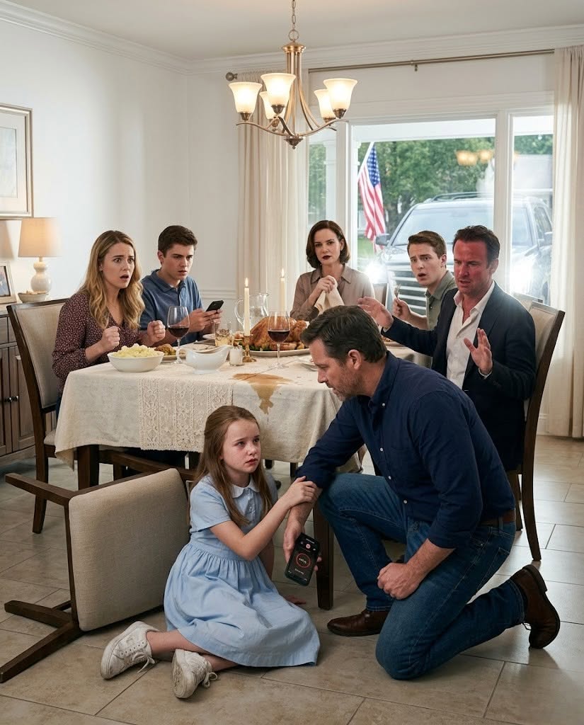 "At a family dinner, my brother-in-law SLAPPED my 10-year-old daughter so hard she fell off her chair. His mother smirked and said, ""That's what brats deserve."" Everyone just sat there. I said nothing... I just dialed one number. Ten minutes later...