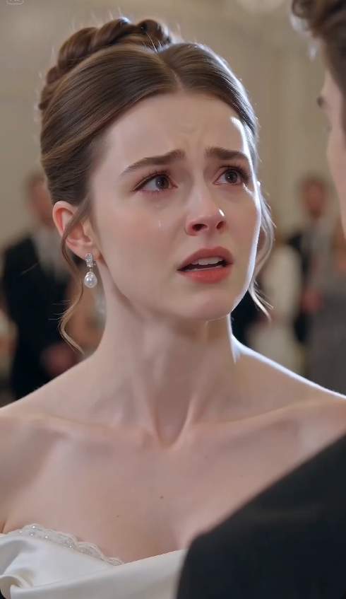 She ripped the bride's wedding gown.