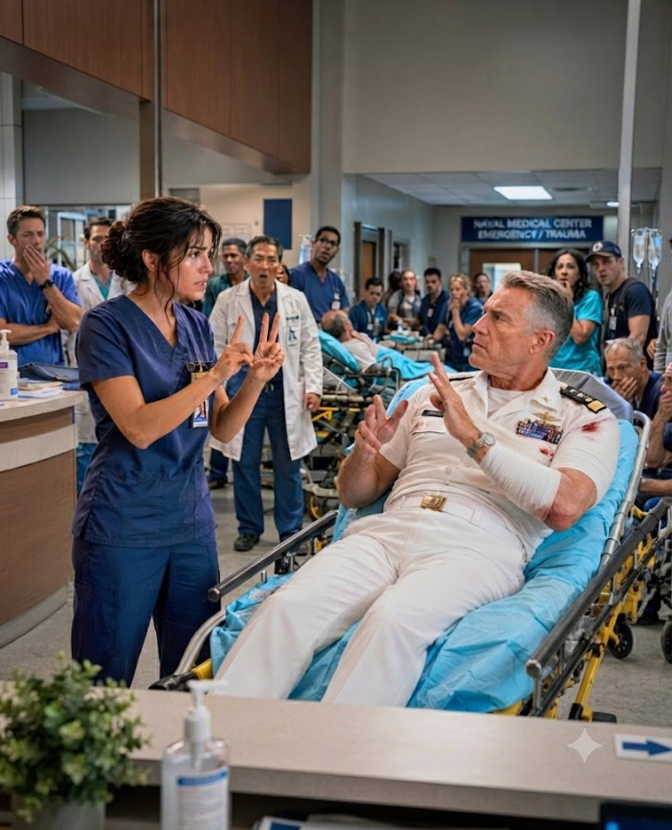 "They gave the rookie nurse the deaf Navy SEAL because they wanted to watch her fail.  They gave the rookie the deaf Navy SEAL because they wanted to watch her fail.