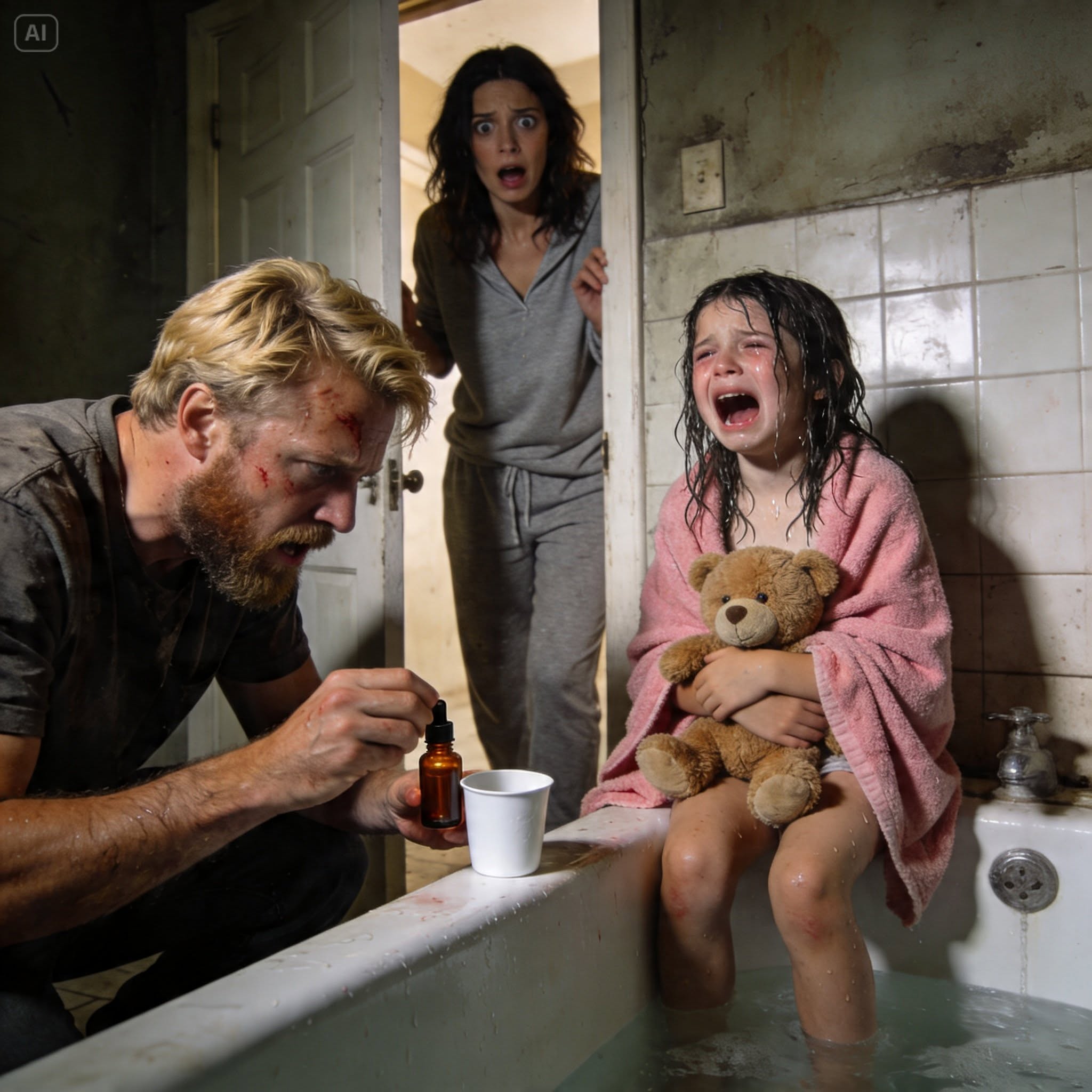 My five-year-old daughter always took a bath with my husband. They stayed in there for more than an hour every night. When I finally asked what they were doing, she burst into tears and said, “Daddy says I can't talk about the bathroom games.” The following night, I peered through the cracked bathroom door… and ran for my phone.