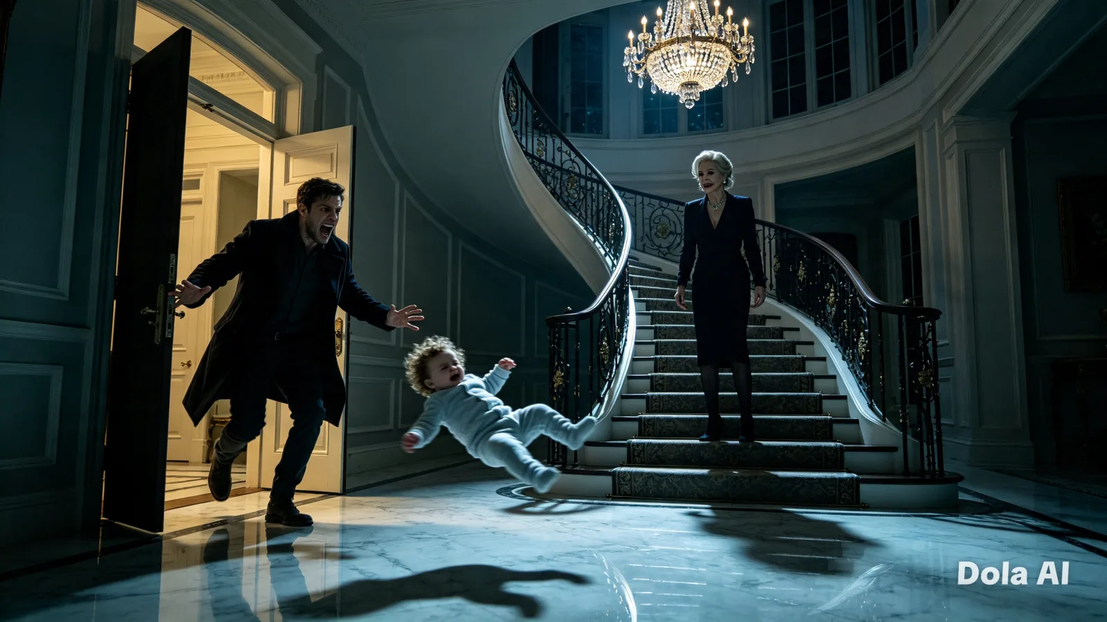 THE SHADOW ON THE STAIRCASE: A Terrifying Push, a Hidden Paper, and a Father Who Will Tear Down an Empire to Save His Brother's Heir.