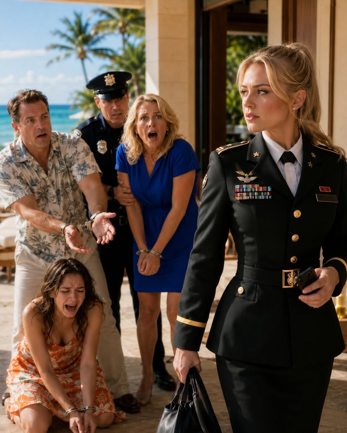 My family stole $99,000 in my name and called from a luxury Hawaii villa to laugh at me—but before midnight, federal agents found something in their hotel safe that turned a family fraud case into a national security nightmare.
