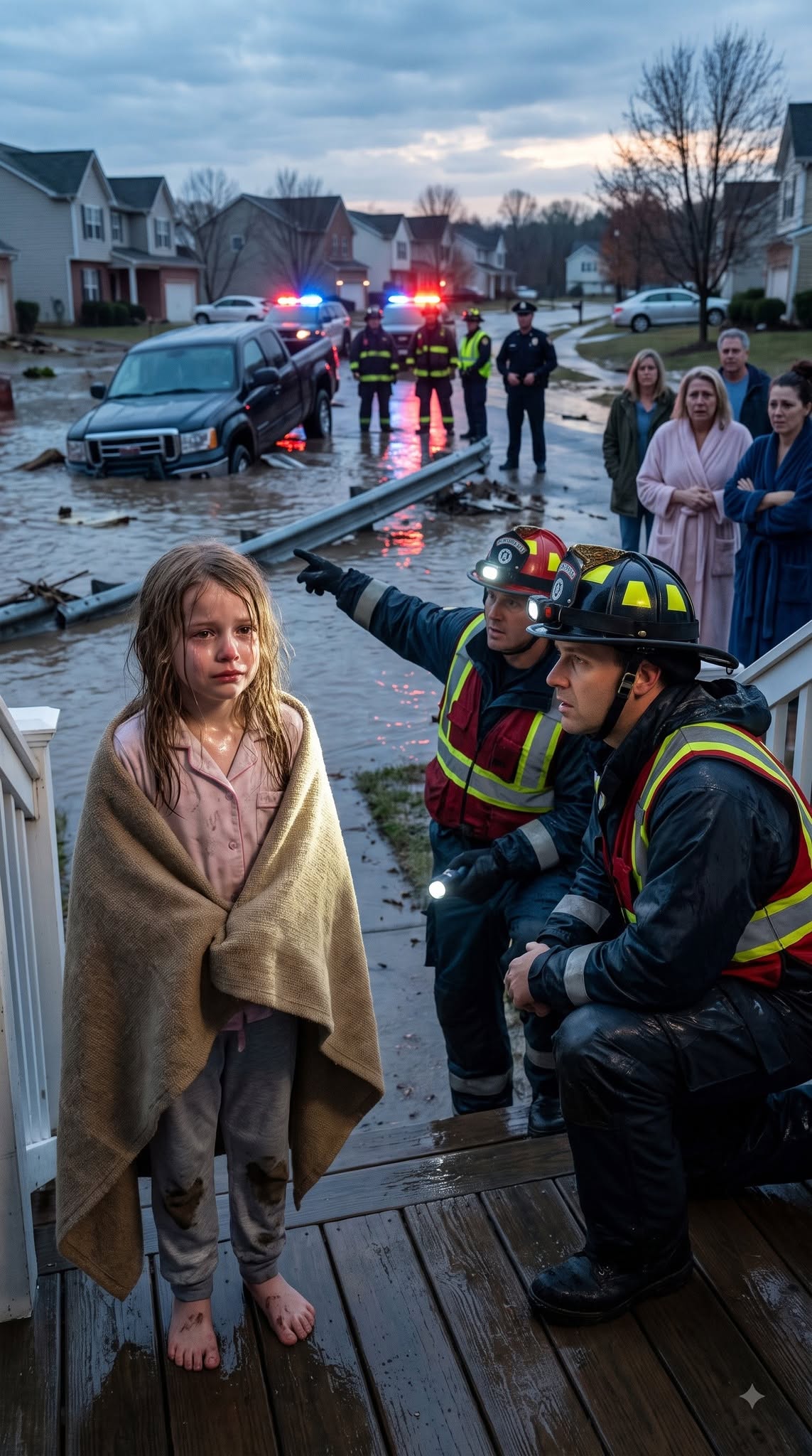 A 7-year-old girl survived FOUR DAYS alone after her dad promised, “I’ll be back in 30 minutes”—everyone called him a monster for abandoning her, until rescuers found his wrecked truck and a tiny red jacket that belonged to someone else.