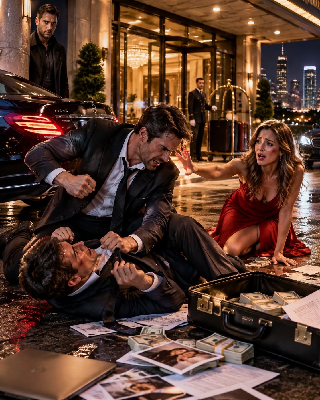 My wife texted, “With a friend tonight—don’t worry,” while I watched her kiss my business partner outside a hotel, so I replied, “Yeah… I’m watching you”—but the affair wasn’t even the worst thing I discovered.