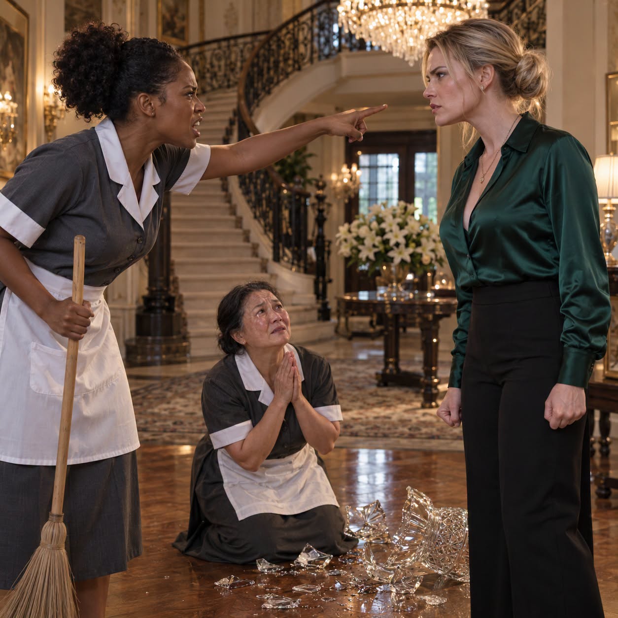 The Billionaire’s Daughter Had Terrorized Every Maid in the Mansion—Until a New Black Housekeeper Stopped Her in Front of Everyone and Uncovered the Heartbreaking Secret No One Had Dared to Question…