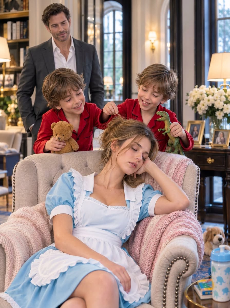 A billionaire spent $3 million trying to save his mysteriously weakening twin sons—then their new nanny smelled something coming from a vent outside their bedrooms and asked one question that made the house manager drop everything.