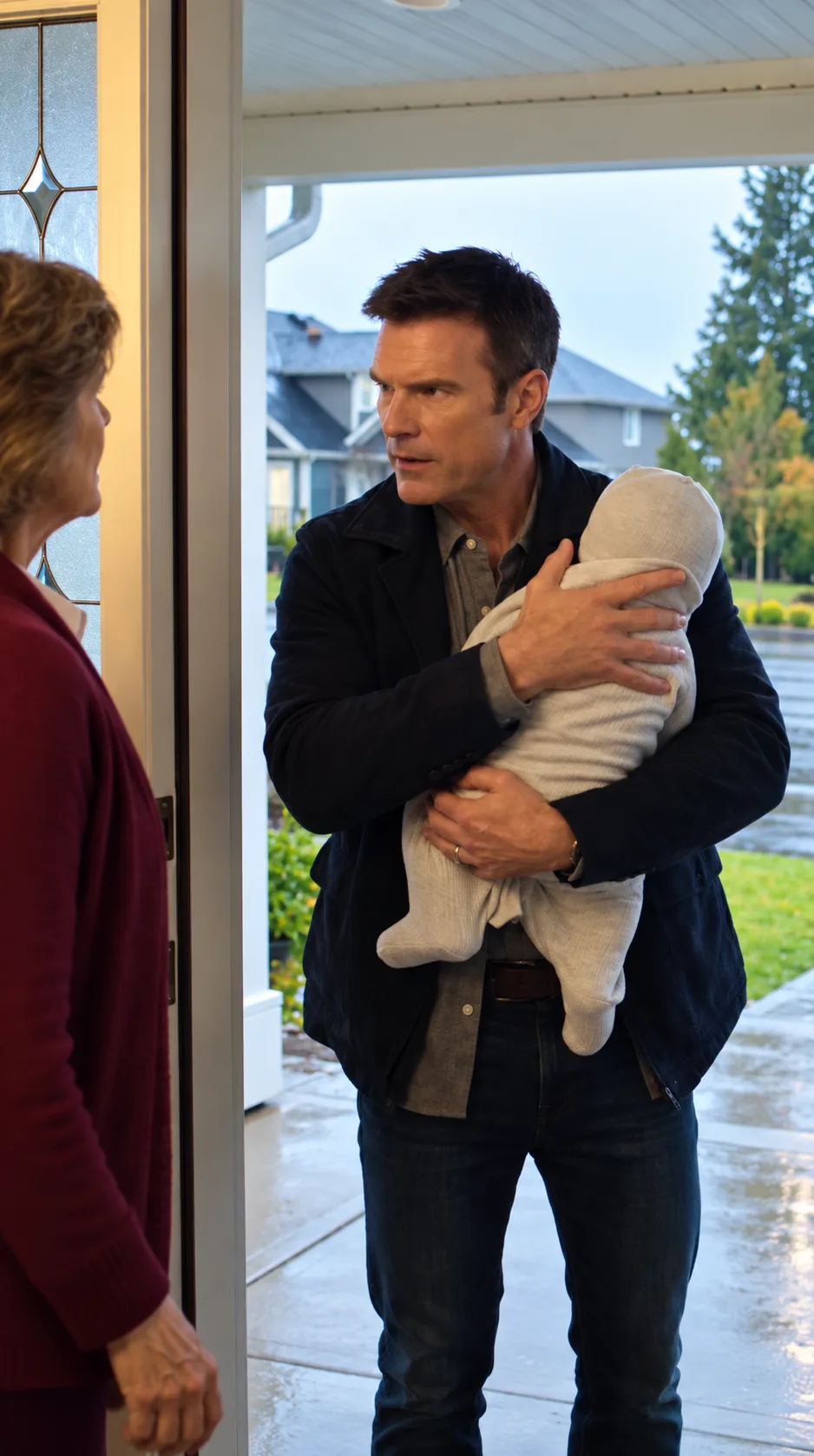 # TITLE: MY MOTHER-IN-LAW LEFT MY BABY IN THE RAIN—THEN A STRANGER ARRIVED ASKING ABOUT THE GRANDSON SHE ERASED