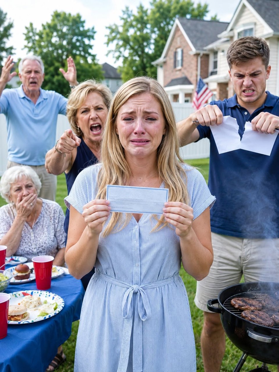 At our Fourth of July cookout, Grandma handed each of us a $15,000 check.
