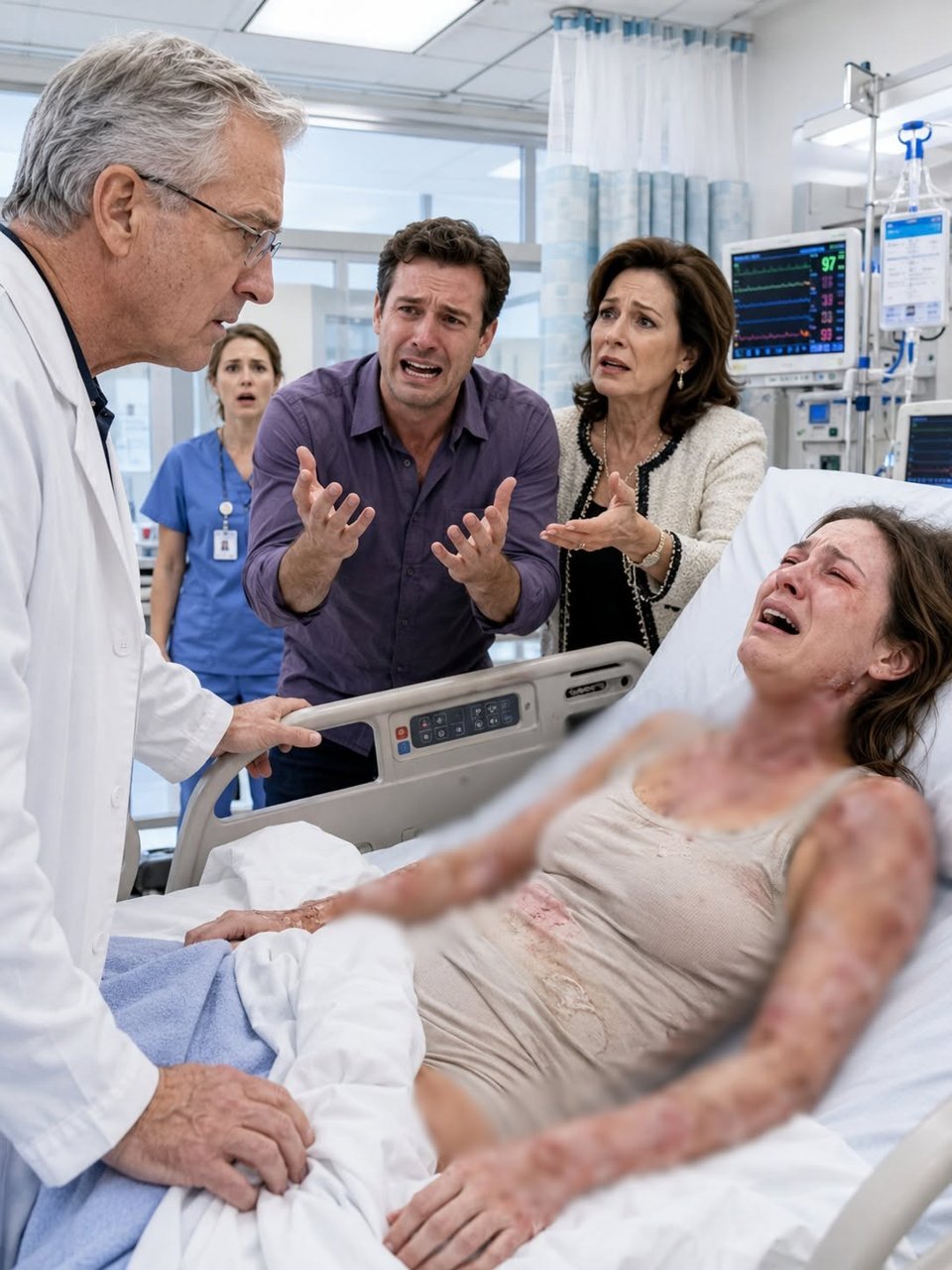 My mother-in-law poured boiling oil over me because dinner was late, and the pain swallowed everything before I c0llapsed.