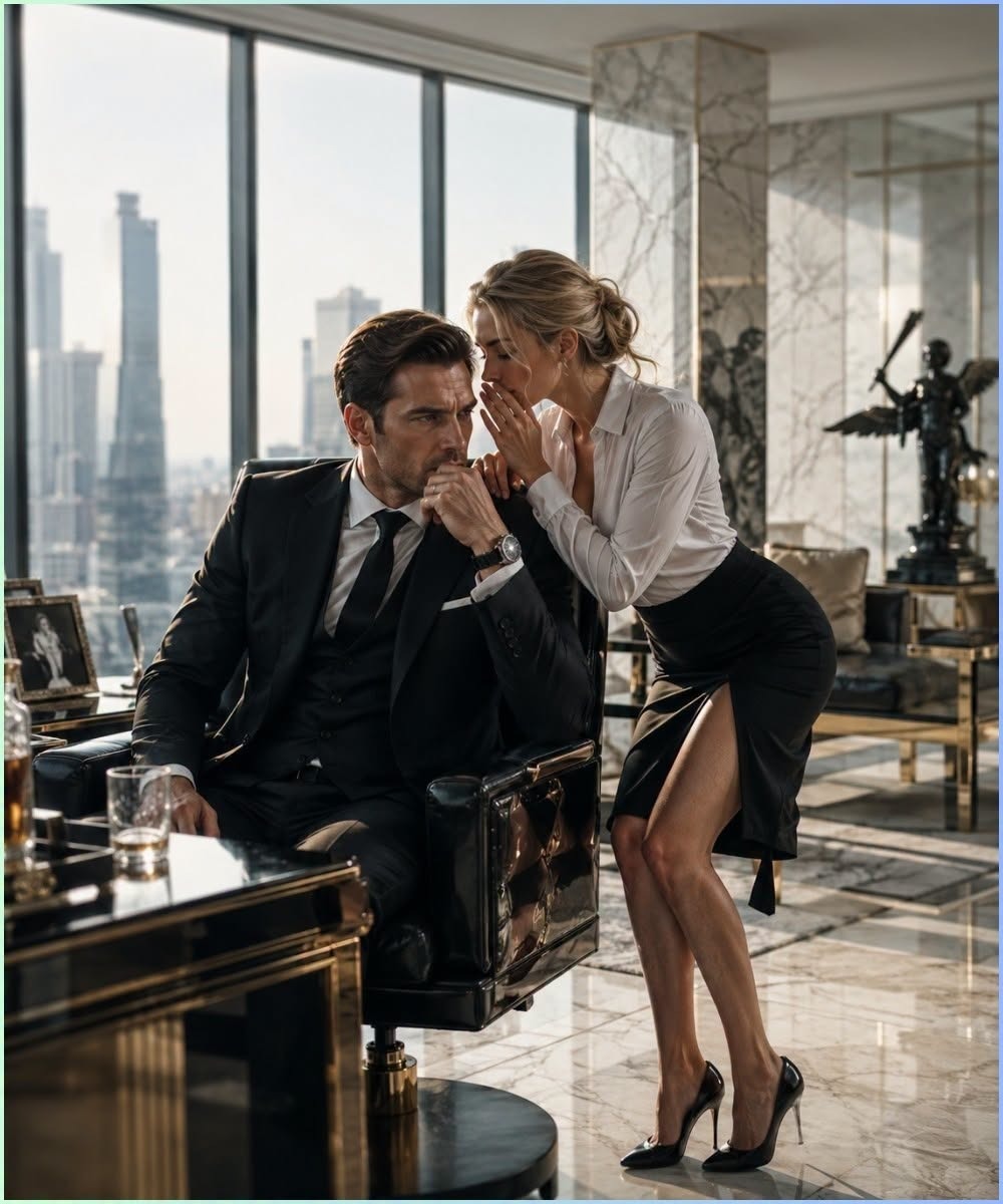 The Mafia Boss Ordered His Secretary to Pretend She Loved Him, Then She Whispered That Someone Was Watching Them