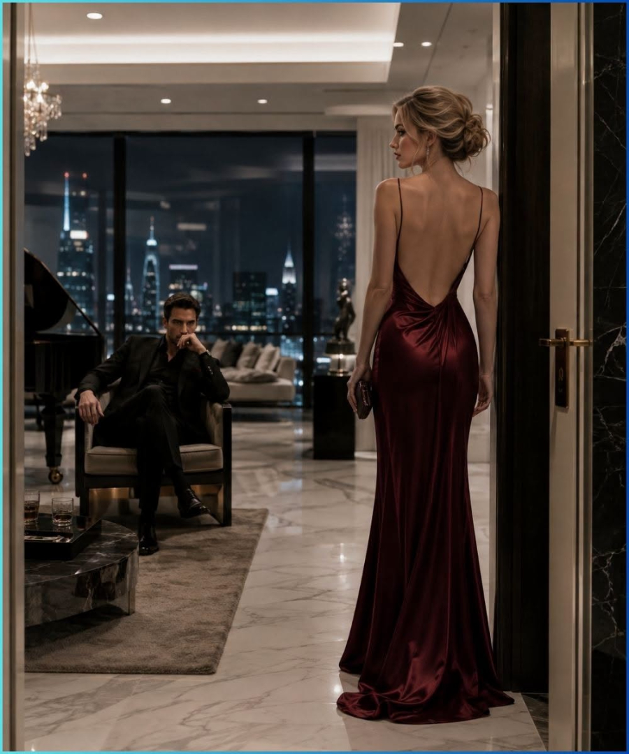 The Crime Boss Had Barely Noticed His Quiet Nurse for Two Years Until She Walked Into His Penthouse in a Crimson Gown and He Asked the Question That Changed Everything