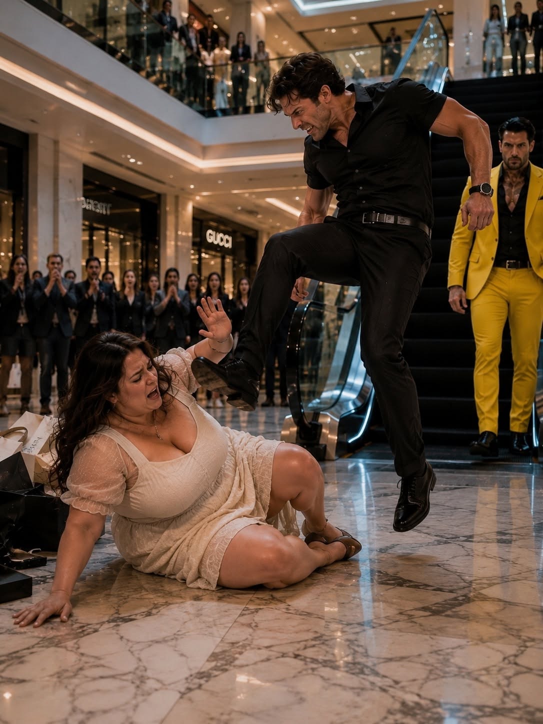 Her Ex Kicked Her to the Mall Floor and Called Her Trash—Then the City’s Most Feared Mafia Boss Knelt Beside Her and Said, “You Just Touched My Wife”