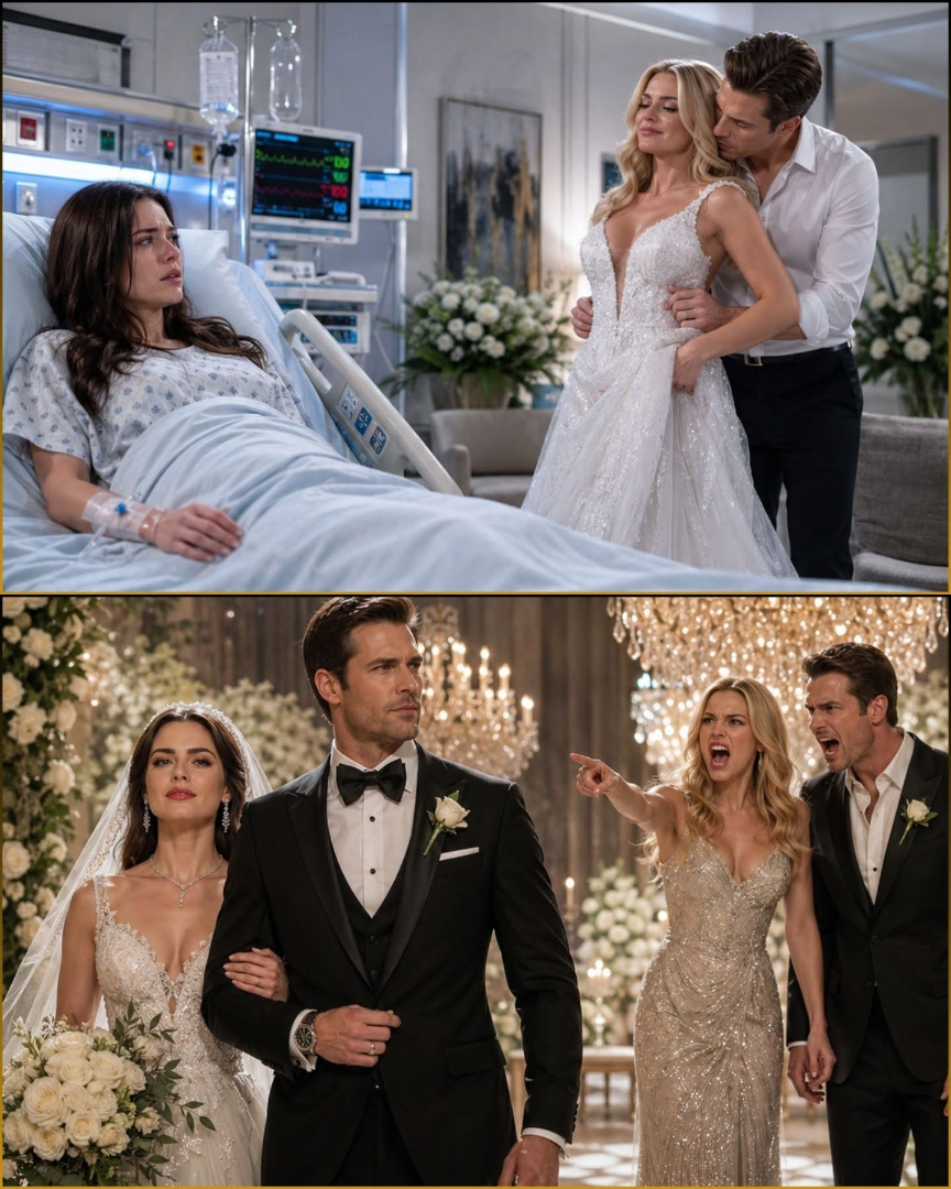 My Sister Tried On My Wedding Dress to Stole My Fiancé While I Was Dying in ICU room—Then I Married the Billionaire Who Owned My Fiancé’s Future.... and angered them both at the wedding...