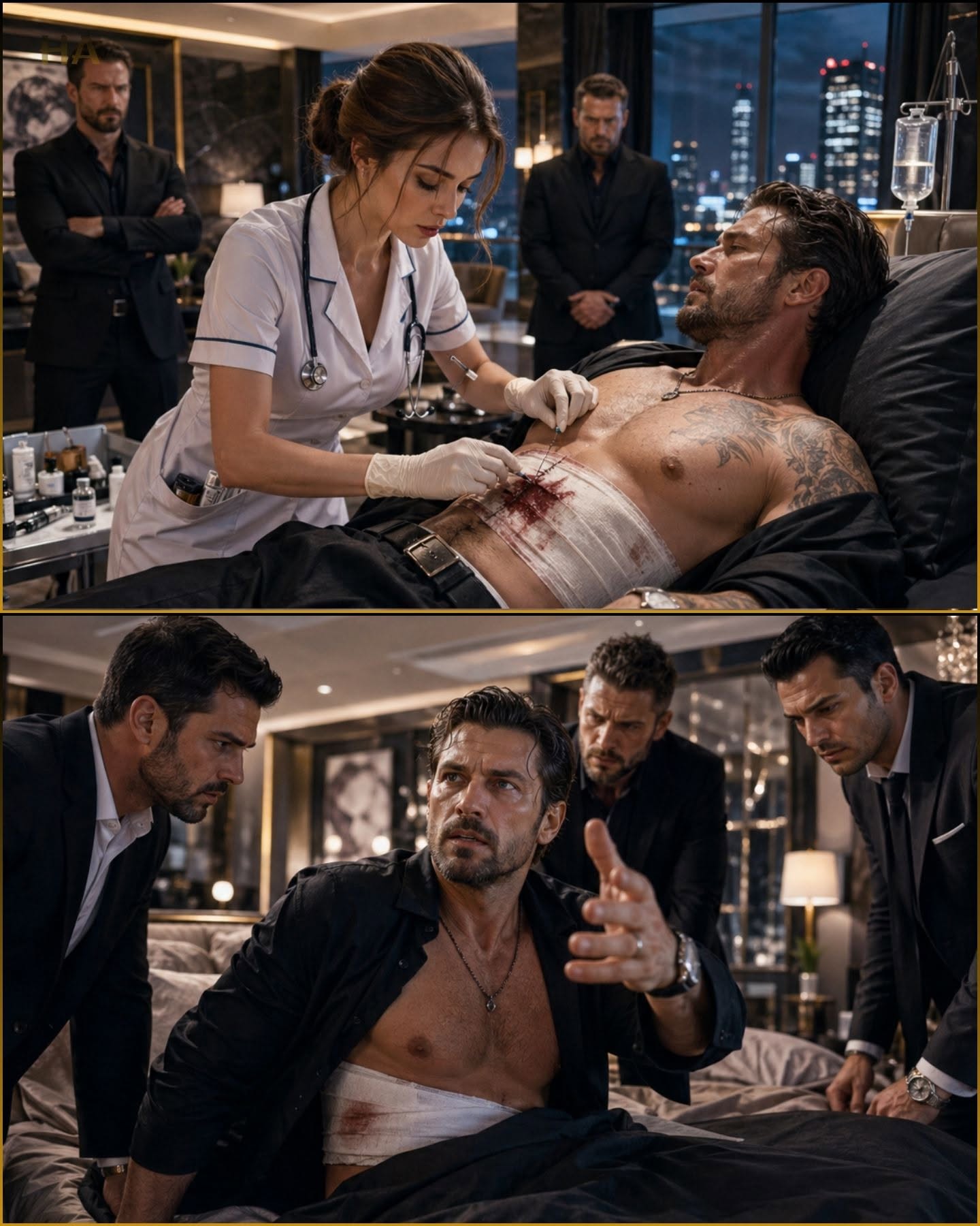 The nurse stitched up the mafia boss's wound and secretly helped him in a way no one else could – a few hours later, he woke up and whispered, "Find her... I can't wait any longer..."