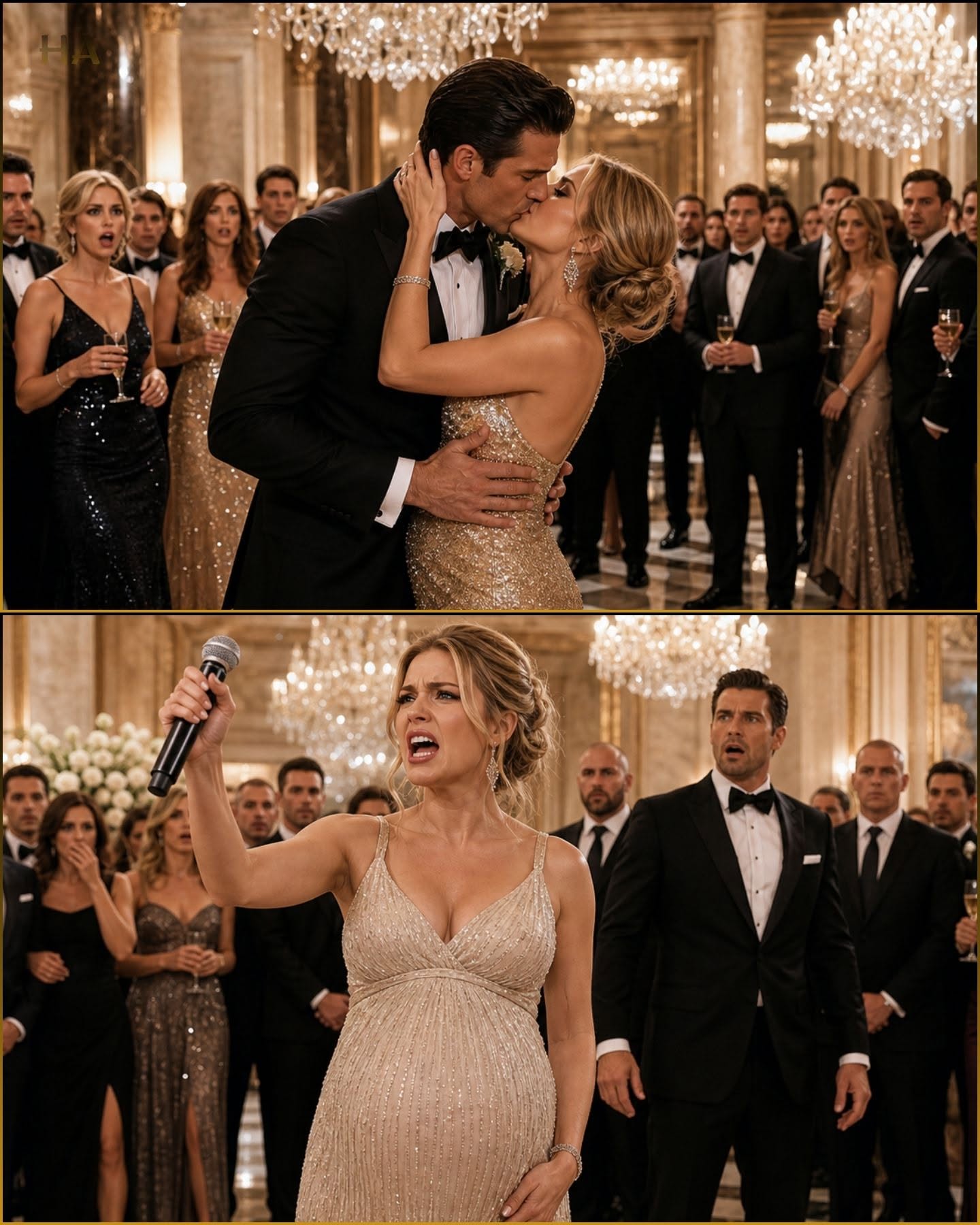 The night my billionaire mafia husband kissed his mistress under the chandeliers at a party—and forgot who built his empire... Then I, his pregnant wife, snatched the microphone!