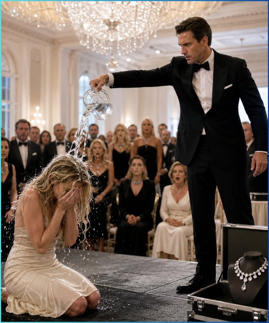 The Billionaire Poured Water on a Girl at His Auction, Then Learned She Controlled the $50 Million He Had Already Spent